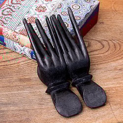 バリの名刺置き　カードホルダー - 黒 - サブ4