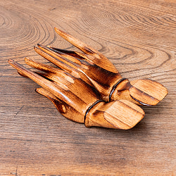 バリの名刺置き　カードホルダー - ナチュラルブラウン - サブ5