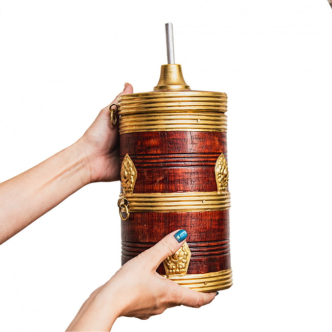 トゥンバ ポット ネパールの伝統酒用の超本格ポット 高さ26cm程度 14 - インテリアにもおすすめの立派なトゥンバポットです。