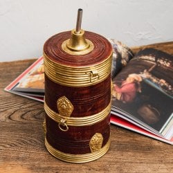 [ちょっと訳あり品質]トゥンバ ポット ネパールの伝統酒用の超本格ポット 高さ26cm程度