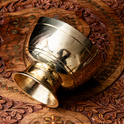 ネパールの真鍮カトリ - ダールカトリ 外径9.7cm程度 - サブ5