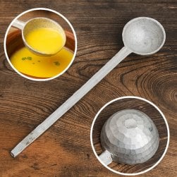 現地感ありすぎるネパールのアルミお玉 ダールレードル(NP-TBLWR-14)