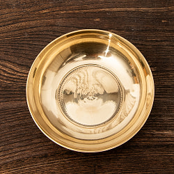 タルカリプレート 真鍮製 ネパールのカレー小皿 無地 直径11cm - サブ3