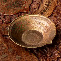 ディヤ Diya - ネパールのブラス製オイルランプ 直径6.5cm～7cm - サブ2