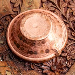 ディヤ Diya - ネパールの銅製 オイルランプ/小皿 直径8cm - サブ5