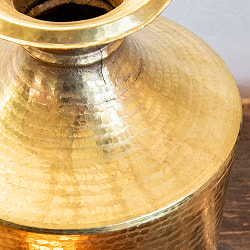 ブラス製ガルチャ - Ghalcha ネパール独特の水瓶 ラージサイズ 高さ41.5cm程度 - サブ5