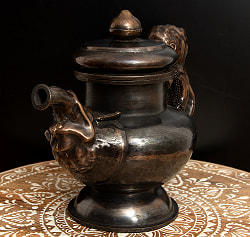 ライオンのカルワ karuwa - ネパール伝統の水差し ティーポット 高さ:18cm 600g【非食品・装飾用】 - サブ2