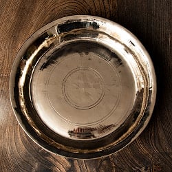 【最高級品】ネパールの真鍮ターリー（大皿） 外径27cm程度
