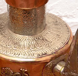 吉兆模様入り銅製カルワ karuwa - ネパール伝統の水差し 高さ40cm程度 - サブ5