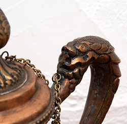 【1点物】吉兆模様入り銅製カルワ karuwa - ネパール伝統の水差し 高さ37cm程度 - サブ5