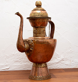 【1点物・大サイズ】銅製カルワ karuwa - ネパール伝統の水差し 高さ45cm程度 - サブ2
