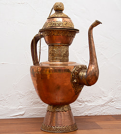 【1点物・大サイズ】銅製カルワ karuwa - ネパール伝統の水差し 高さ45cm程度 - サブ3