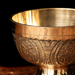 ネパールの真鍮カトリ - タルカリカトリ 外径9.5cm程度 - サブ3