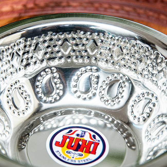 【送料無料・9個セット】ペイズリーエンボスのミニボウル【直径：13cm】 4 - 拡大写真です