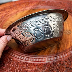 【8個セット】ペイズリーエンボスのミニボウル【直径：15.5cm】 - サブ5
