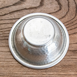 【送料無料・15個セット】ムスリム職人の手仕事が息づく 薄彫り アルミボウル 直径：約8.5cm - サブ5