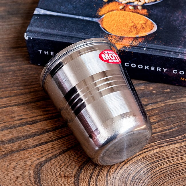 【送料無料・15個セット】ステンレスのチャイカップ [直径:約7cm×高さ:約8.3cm 約220ml] 4 - 側面からの写真です