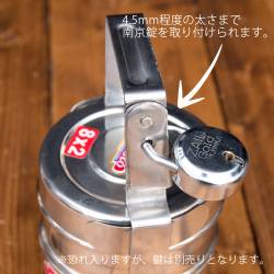 【送料無料・3個セット】鍵が掛かる！インド2段ボンベイ弁当箱　ダッバーワーラー仕様【直径:約10cm 高さ:約19.5cm】 - サブ4