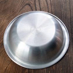 【送料無料・15個セット】キャンプにも便利なアルミボウル　ミキシングボウル〔約18cm×約5.2cm〕　シンプルだけど、ぬくもりあるタイの食器 - サブ5