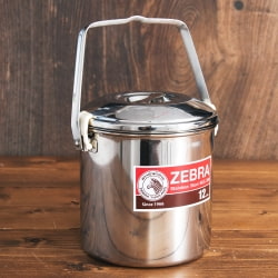 【送料無料・2個セット】〔12cm 1.4L〕ブッシュクラフトの定番　ゼブラ社のビリー缶・ビリーポット　焚き火とキャンプの直火調理へ〔ステンレスSUS304製〕 - サブ3