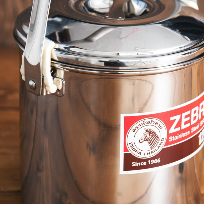 【送料無料・2個セット】〔12cm 1.4L〕ブッシュクラフトの定番　ゼブラ社のビリー缶・ビリーポット　焚き火とキャンプの直火調理へ〔ステンレスSUS304製〕 4 - 拡大写真