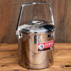 【送料無料・2個セット】〔16cm 3L〕ブッシュクラフトの定番　ゼブラ社のビリー缶・ビリーポット　焚き火とキャンプの直火調理へ〔ステンレスSUS304製〕 - サブ3