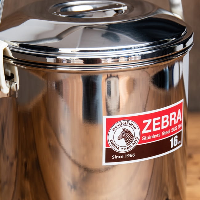 【送料無料・2個セット】〔16cm 3L〕ブッシュクラフトの定番　ゼブラ社のビリー缶・ビリーポット　焚き火とキャンプの直火調理へ〔ステンレスSUS304製〕 4 - 拡大写真