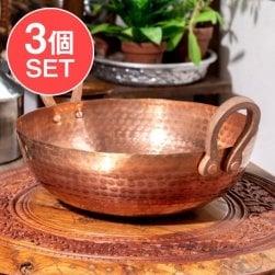 【12個セット】【3個セット】槌目仕立て高級調理用カダイ 銅製 - 直径27.5cm