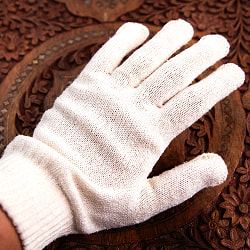 【10個セット】絹100％が気持ちよい インドの乾布摩擦 ガルシャナ手袋 - サブ4