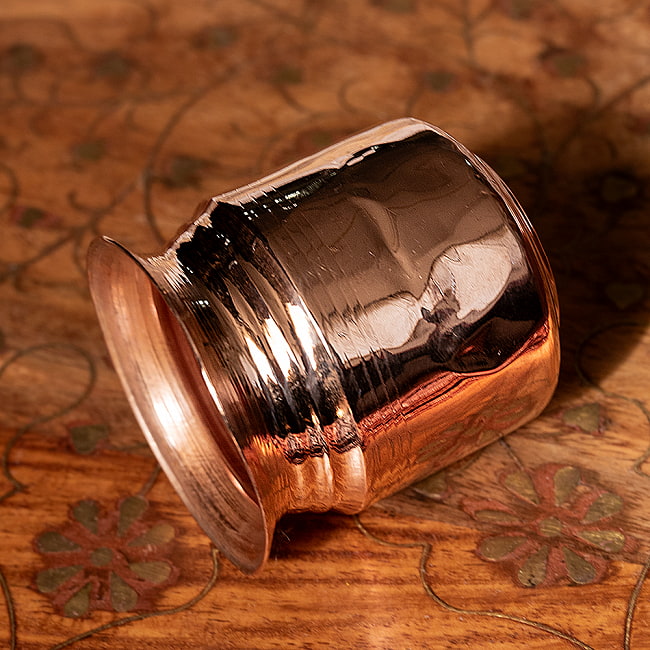 【5個セット】カッパーベイビーロタ　インドの水さし【銅製】　No.1[約4.7cm×約4.6cm] 約60ml 7 - 拡大写真です