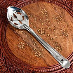 【3個セット】【インドの大スプーン】取り分け等に サブジスプーン 26cm - サブ2