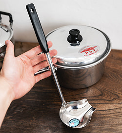 【3個セット】タイのキッチンから　便利なステンレス製の横口レードル スープや汁物に便利！ - サブ2