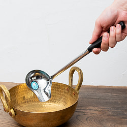 【6個セット】タイのキッチンから　便利なステンレス製の横口レードル スープや汁物に便利！ - サブ4