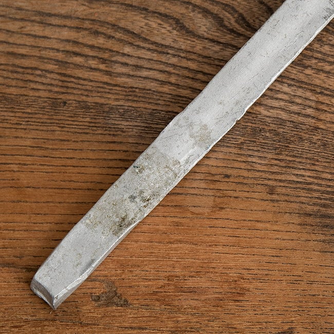 【6個セット】現地感ありすぎるネパールのアルミお玉 ダールレードル 6 - 先端部分です。