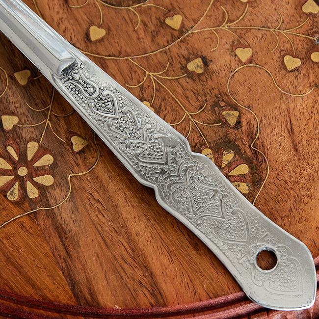 【12個セット】【インドの大スプーン】取り分け等に ダールサーブスプーン お玉 23cm 6 - カワイイデザインです。