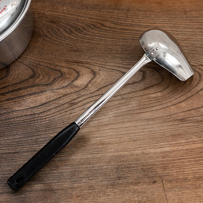 【12個セット】タイのキッチンから　便利なステンレス製の横口レードル スープや汁物に便利！ 8 - ステンレス製です