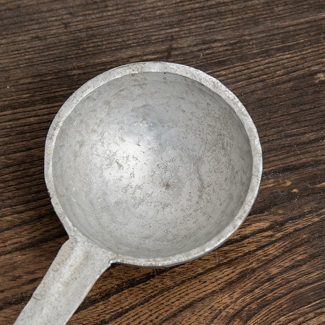 【12個セット】現地感ありすぎるネパールのアルミお玉 ダールレードル 4 - レードル部分です。