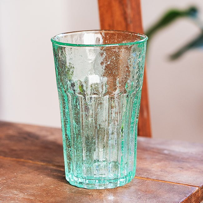 【5個セット】ハノイの伝統的ビアホイグラス　ビールジョッキ　ベトナムの屋台文化を感じる　無骨で温かみのあるビールグラス　中ジョッキ　〔約12.5cm×約8cm 約300ml〕 5 - 全体写真です