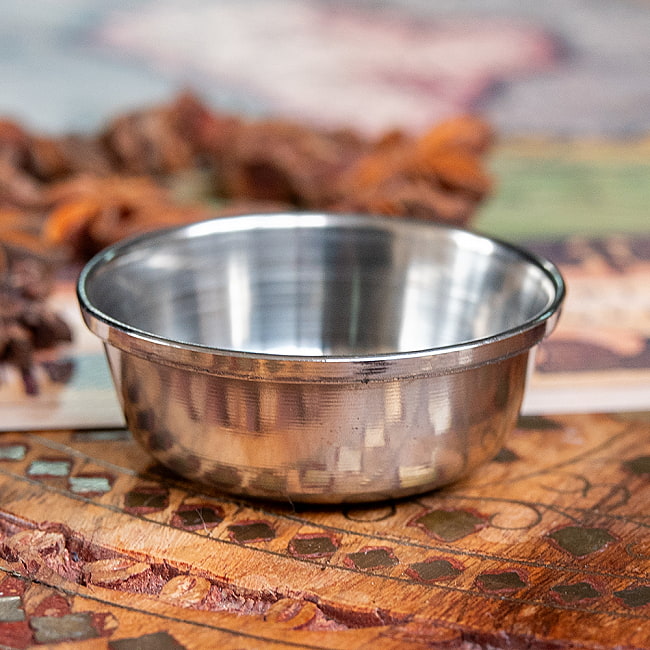 【3個セット】チャトニボウル　アチャールボウル　極小サイズ　カレー小皿(約5.4cm×約2.2cm　約30ml） 4 - 側面からの写真です