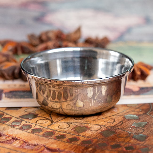 【3個セット】チャトニボウル アチャールボウル 極小サイズ カレー小皿(約6cm×約2.5cm 約50ml) 3 - 側面からの写真です