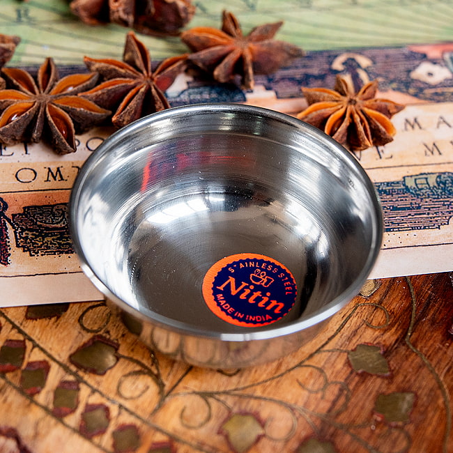 【5個セット】チャトニボウル　アチャールボウル　極小サイズ　カレー小皿(約6cm×約2.5cm　約50ml） 4 - 内側の写真です