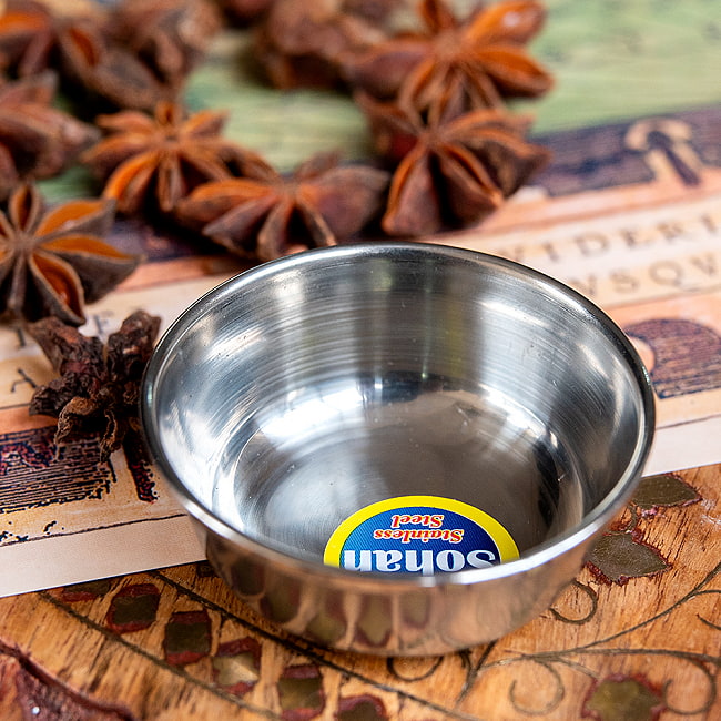 【10個セット】チャトニボウル アチャールボウル 極小サイズ カレー小皿(約5.4cm×約2.2cm 約30ml) 3 - 拡大写真です