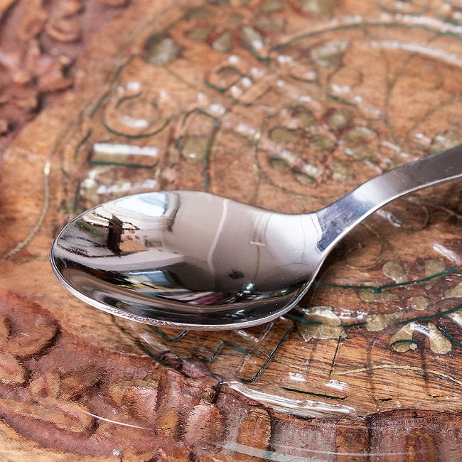 【12本セット】インドのスプーン 約14cm 6 - スプーン先端部分です