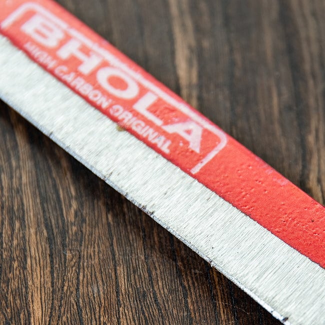 【2個セット】現地クオリティをそのまま！インドの屋台包丁 約31cm 5 - 刃の部分です。ガタガタなので研いでから使ってください。