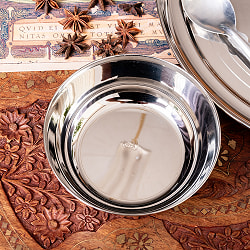 【3個セット】重ねられるカレー皿　 大きめ　サービングカトリ　取り分けサイズ〔約13.7cm×約4.7cm 約500ml〕 - サブ4