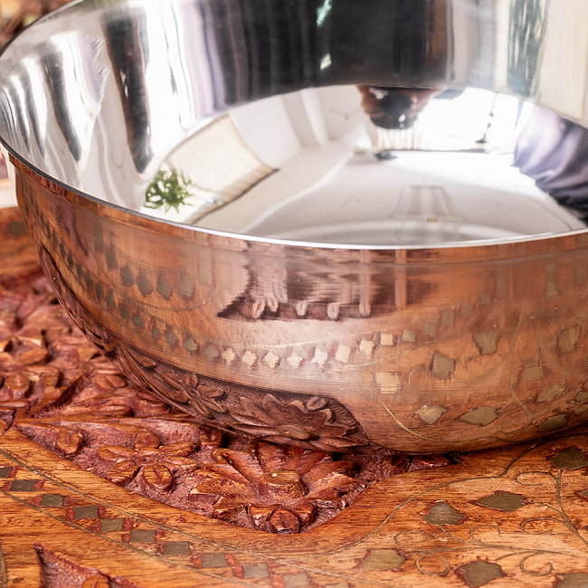 【3個セット】重ねられるカレー皿　特大　サービングカトリ　取り分けサイズ〔約16.5cm×約6cm 約900ml〕 3 - 拡大写真です