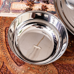 【5個セット】重ねられるカレー皿　特大　サービングカトリ　取り分けサイズ〔約16.5cm×約6cm 約900ml〕 - サブ4