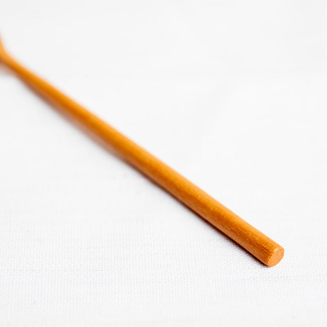 【10個セット】瓶の隅まですくえる！天然木のジャムスプーン 5 - 持ち手部分です。