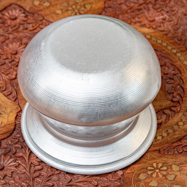 【2個セット】アルミのビリヤニ鍋 1.5人前サイズ 830cc程度 5 - 底面の様子です。