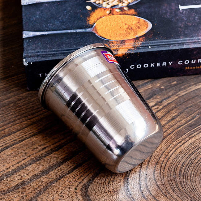 【30個セット】ステンレスのチャイカップ[直径約7.1cm×高さ約8.4cm　約200ml] 4 - 側面からの写真です